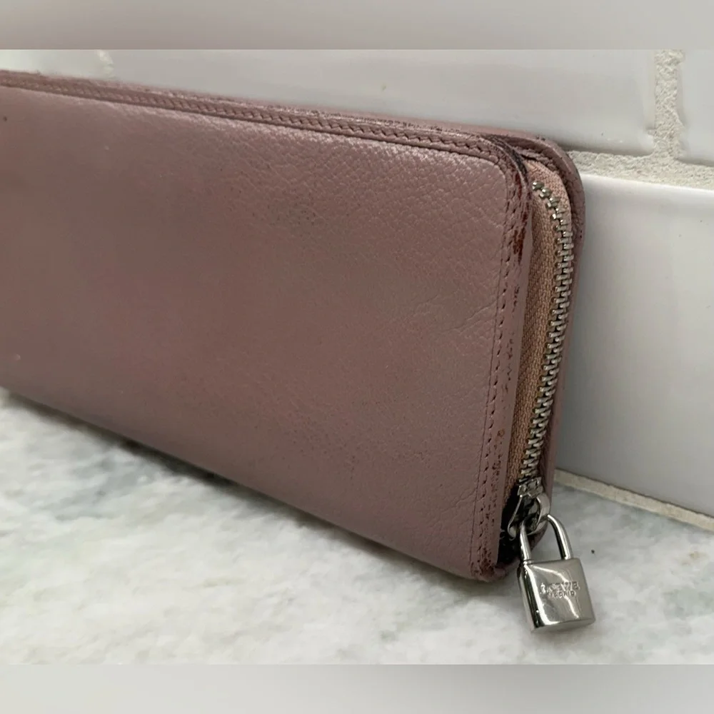 LOEWE Anagram Calfskin Maueve Long Zip-Around Wallet